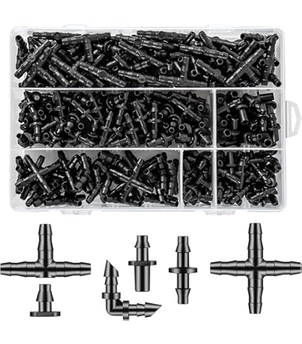 10PCS Drip Irrigation Fittings - 1/4" To 5/16" Barbed Reducing Couplings For Garden Tubing