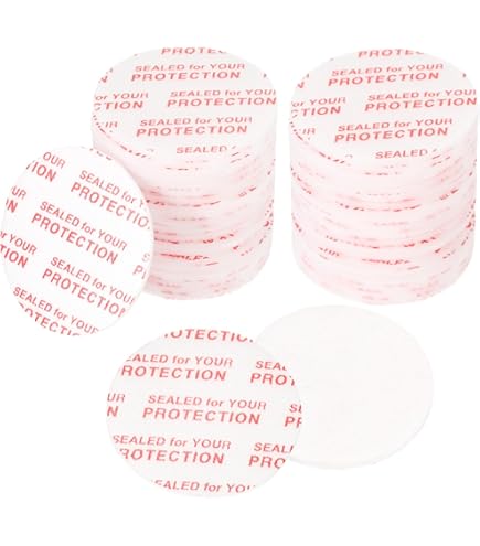 Pressure Sensitive Torque Activated Cap Seals - 70mm For Mason Jars, 50 Pack