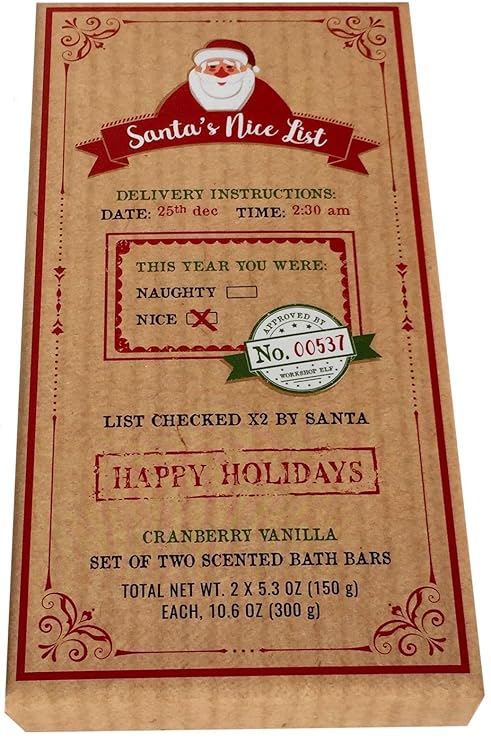 Amazon Com Cst Commonwealth Soap Toiletries Happy Holiday Santas