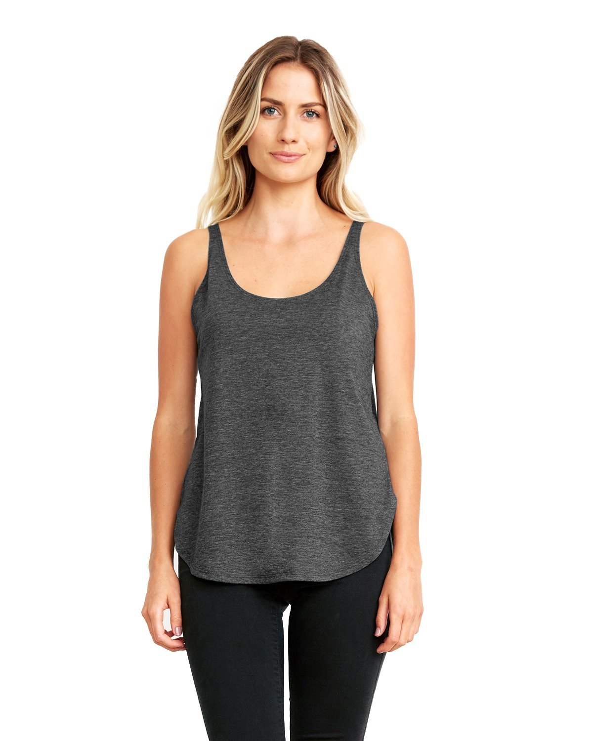 Next Level Women's Festival Tank - Charcoal, S