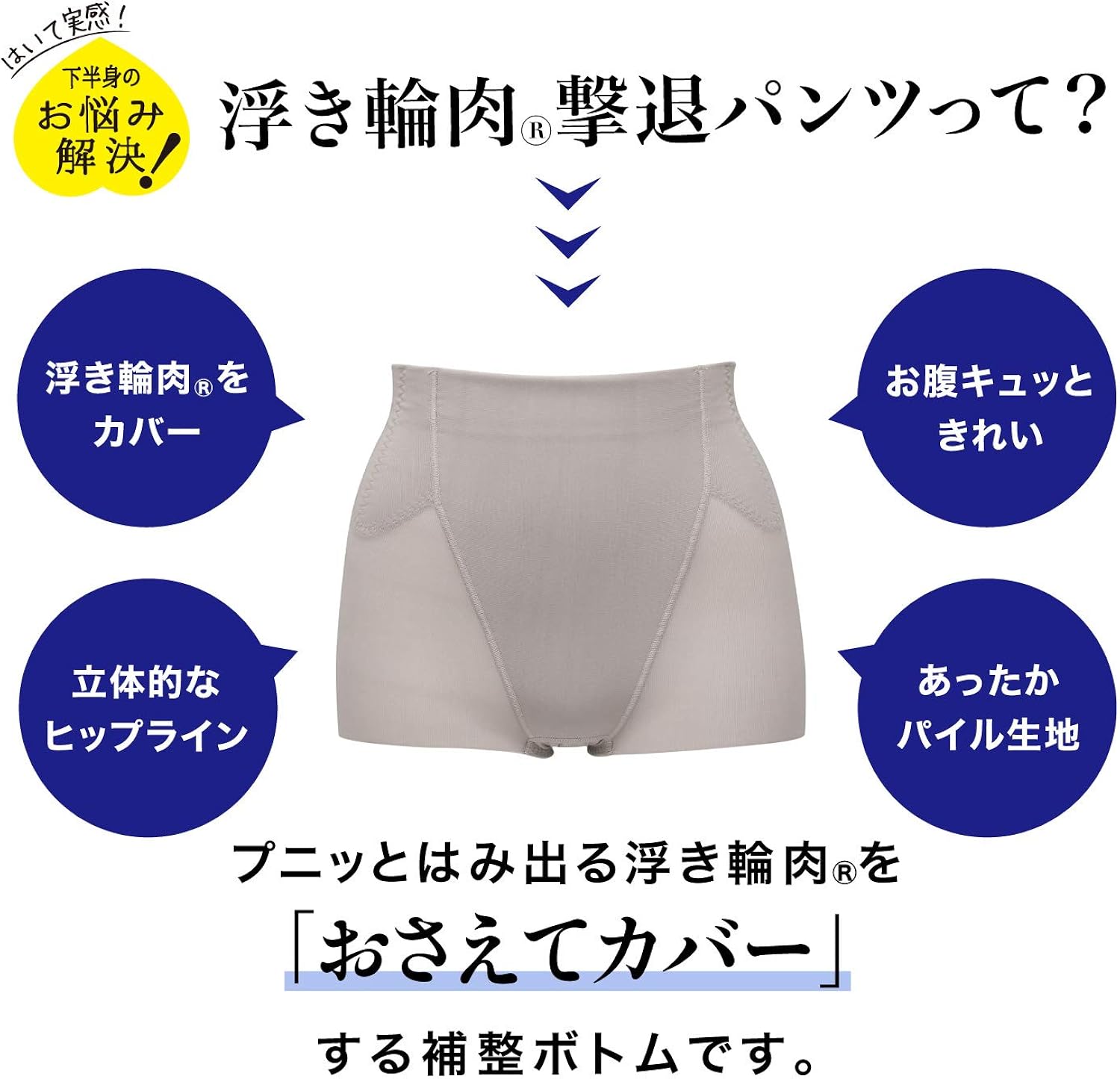 Amazon ルシアン ガードルショーツ 浮き輪肉撃退パンツ あったか ショート丈 下半身のお悩み解決 レディース 補正ショーツ ガードル 通販