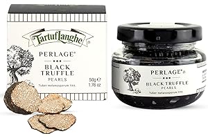 TartufLanghe Black Truffle Caviar Pearls – Luxury Italian Truffle Pearls, Perfect for Enhancing Dishes, Gourmet Gift – 50g Jar 1.76 OZ