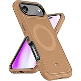 M MYBAT PRO Maverick Series Rogue Edition Phone Case for iPhone Air Case,[Compatible with,Magnetic Back,Anti-Drop,Shockproof,Heavy Duty Protection Black (Black, iPhone Air) (Brown)