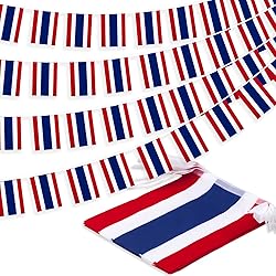 Thailand String Flag Pennant Banner, Small Mini