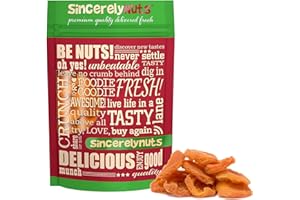 Sincerely Nuts - Dried Jumbo California Apricots | One Lb. Bag | Healthy Pitted Apricot Fruit | Raw Vegan Snack | Dehydrated | Sweet Gourmet Snacking Food | Kosher and Gluten Free