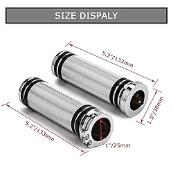 Motorcycle 1" Inch Hand Grips 25mm Handlebar Grips