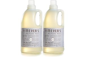 MRS. MEYER'S CLEAN DAY Liquid Laundry Detergent, Cruelty Free, Lavender Scent, 64 oz- Pack of 2