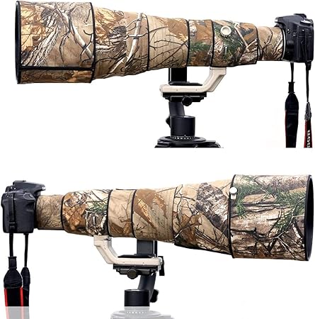 Amazon Juntuo Canon Ef 800mm F 5 6 L Is Usm用 迷彩レンズ コート レンズ保護カバー 望遠レンズカバー 3 レンズケース 通販