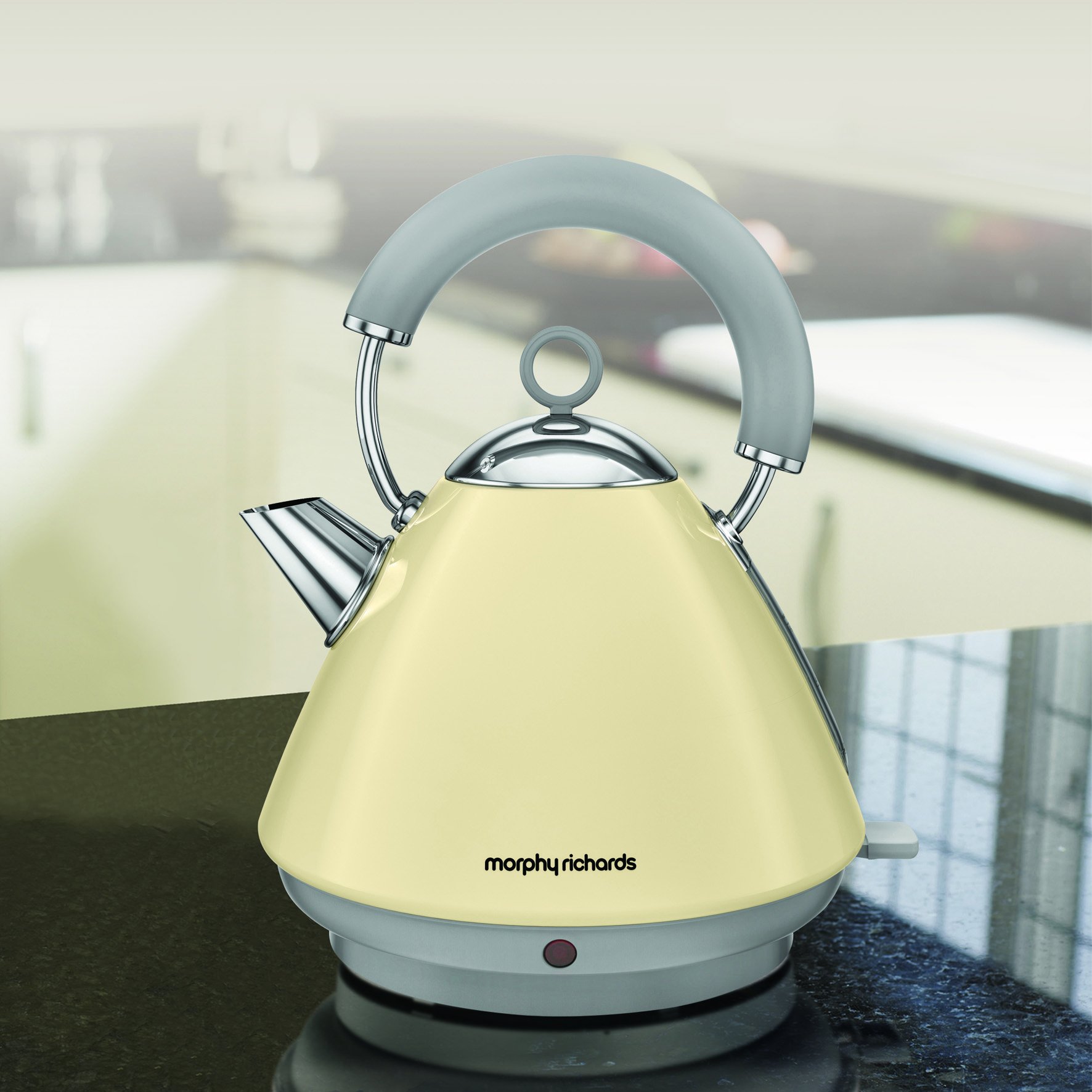 Morphy Richards 102032 Accents Pyramid Kettle Cream NEW