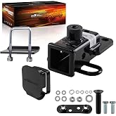 maXpeedingrods Trailer Hitch Receiver for Ram 1500 2019-2026 | Rear Tow Hitch, 2" Receiver with Rubber Hitch Cover, Class 3 Trailer Hitch, 6000 LBS
