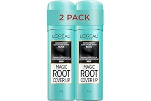 L'Oréal Paris Magic Root Cover Up Root Touch Up, Temporary Hair Dye, Black Hair Dye, Hair Root Touch Up for Thinning Hair, Gr