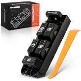 A-Premium Front Left Driver Side Power Window Switch | Compatible with 2000-2002 Chevy Silverado Tahoe Suburban Avalanche, GMC Sierra 1500 HD 2500 HD 3500 Yukon, Cadillac Escalade