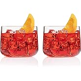 HISTORY COMPANY The Perfect Negroni – Original 11-Ounce Italian Cocktail Glass, 2-Piece Set (Gift Box Collection)