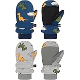 Olreco Baby Toddler Mittens Waterproof Toddler Snow Gloves Infant Baby Mittens Winter Kids Ski Gloves for Boys Girls