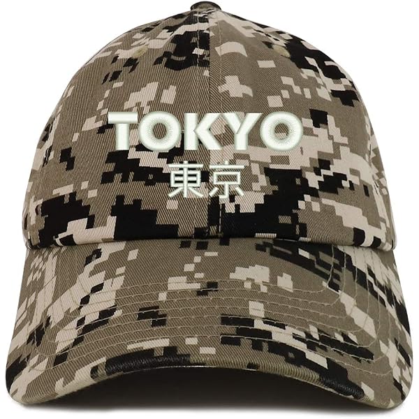 Generic Tokyo Letters Print Embroidered Baseball Cotton Cap for