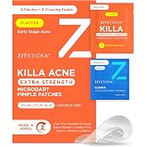 ZitSticka Killa Acne Extra Strength Microdart Pimple Patches For Face, 8 CT | OTC Acne Treatment with 2% Salicylic Acid, Visible effect in 2 hours, Individually-sealed Aluminum Pouches, All skin type