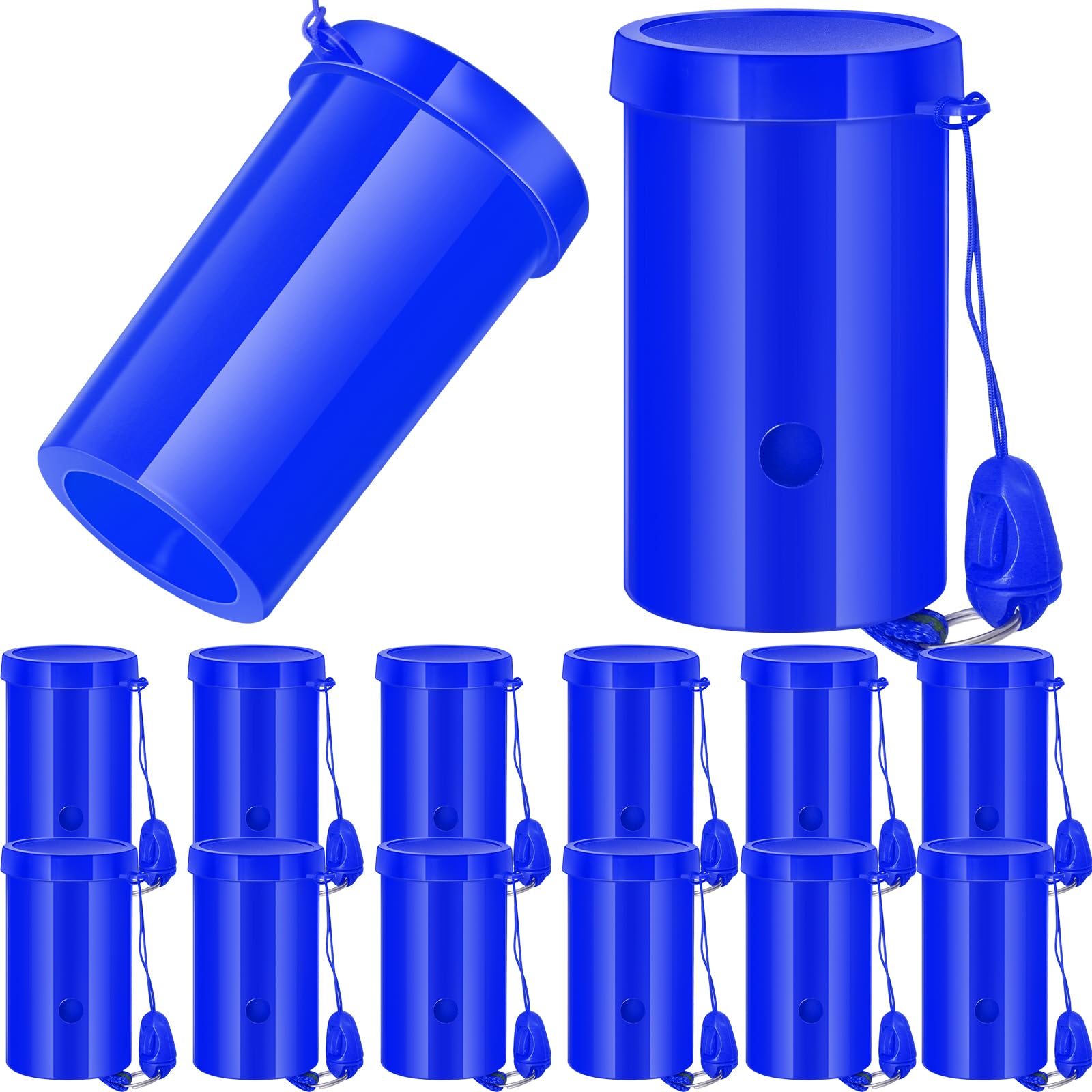 Photo 1 of 12 Pcs Mini Air Horns 3 Inch Noisemakers for Sporting Events Parties Celebrations Loud Noise Maker Blow Horn Noise Whistle with Lanyard for Birthday Party Celebrations Goodie Fillers?Blue?