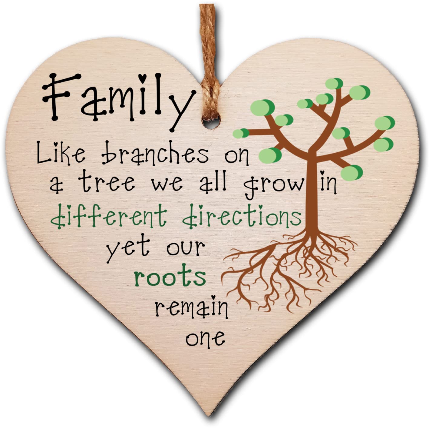 Decorative Wooden Heart Plaque – Inspirational Quote Wall Art – Rustic Hanging Sign for Home, Office, Bedroom, or Gift Giving