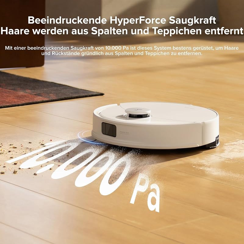 Q10 S5-Set Saugroboter mit Wischfunktion, 10.000 Pa Saugkraft