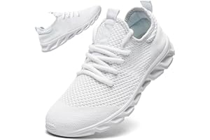 Linenghs Mens Running Shoes Tennis Gym Sneakers Casual Slip On Walking Lightweight Athletic Mesh Workout Breathable Fashion Sports Shoes