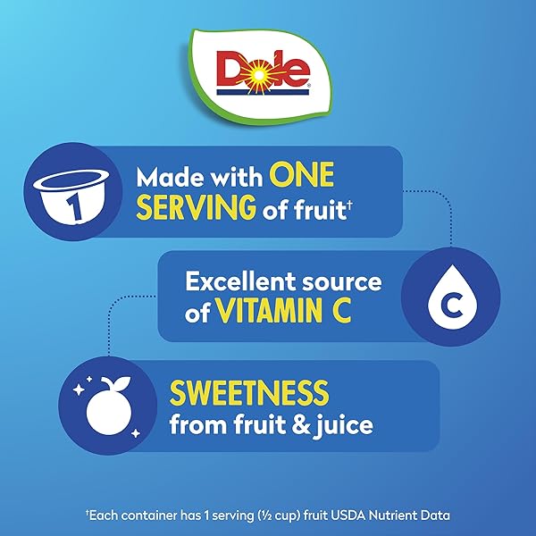 DOLE FRUIT BOWLS MANDARIN ORANGES IN 100% JUICE SNACKS, 4OZ 24 TOTAL CUPS, GLUTEN & DAIRY FREE, BULK LUNCH SNACKS FOR KIDS & ADULTS