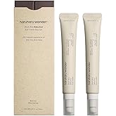 HARUHARU wonder Black Rice Bakuchiol Eye Cream, Smooths Fine Lines & Crow’s Feet, Reduces Puffiness & Dark Circles, Lightweight Day and Night Care, 1.34 fl. oz (Duo Set)