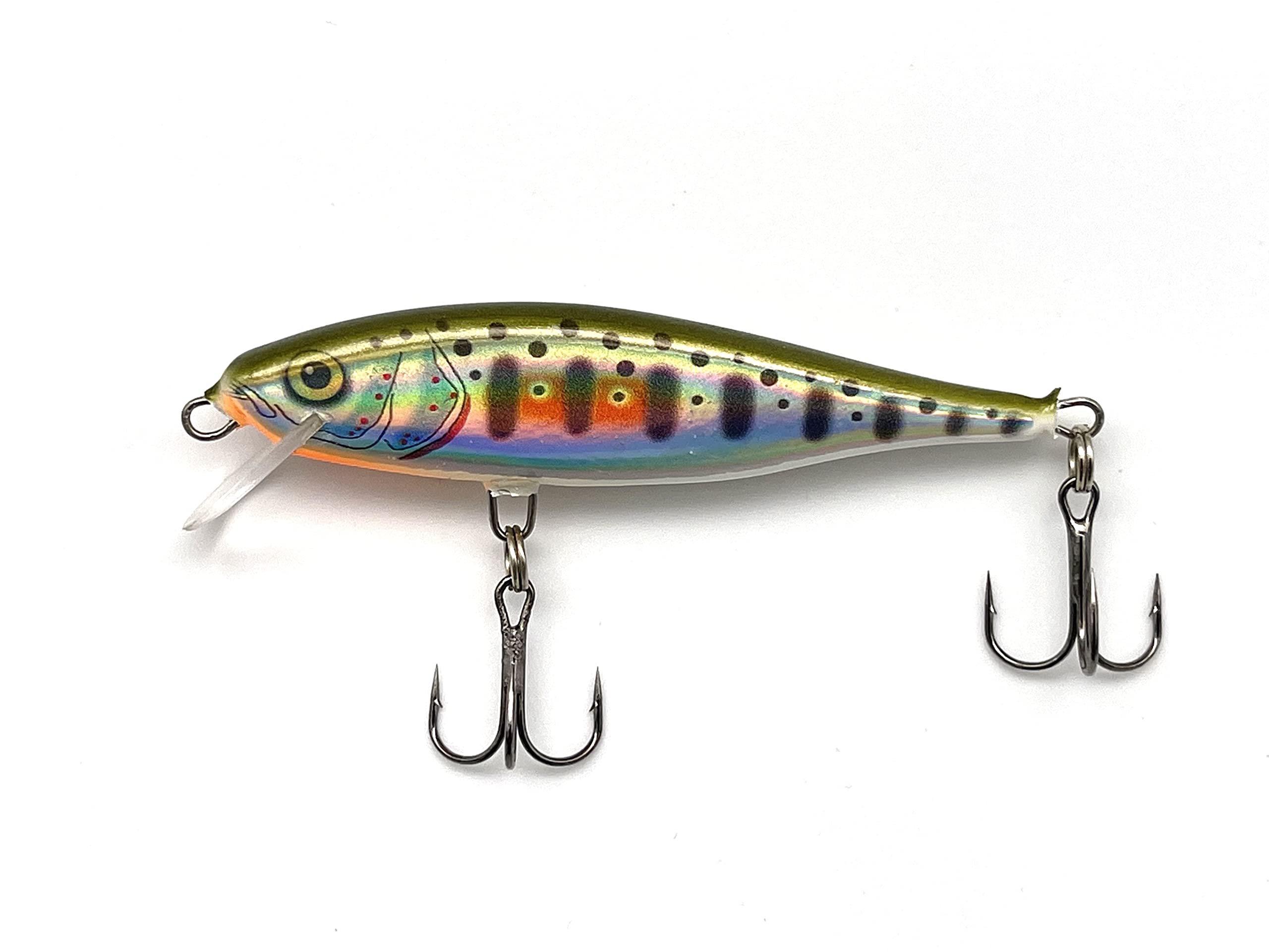 EVERBAY DORADO Wobbler Fishing Lure-Hard Crankbait-Fishing Tackle, Topwater Life-Like Swimbait for Perch Pike Zander Catfish Chub Barbel Trolling in Freshwater Hologram Sinking, SEEKER TWITCH 7cm HDGR