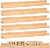 Healifty 10pcs Wooden Letter Tile Racks Stands for DIY Crafts & Early Education view 7