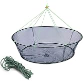 CAJOAUIS Foldable Fishing Net Hand Casting Cage Crab Net for Fish Shrimp Minnow Crayfish Crab