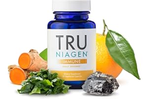 TRU NIAGEN Immune Support Supplement - Daily Defense - Vitamin C from Fermentation, Vegan Vitamin D3 2000 IU, Zinc, Plus Theracurmin (Curcumin) + Multi Award-Winning NAD Boosting Niagen 150mg 30ct