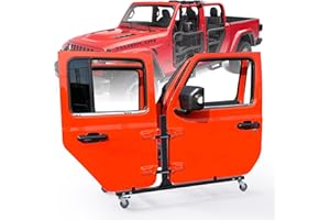 Morohope Car Door Storage Rack Bracket Hangers Holder Compatible with 1987-2025 Gladiator JT & Wrangler JK JL TJ YJ JKU JLU S