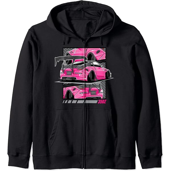 トップス Haru._.z33 Amazon.com: JDM Z33 350 Fairlady Z Pink Illustrated Graphic