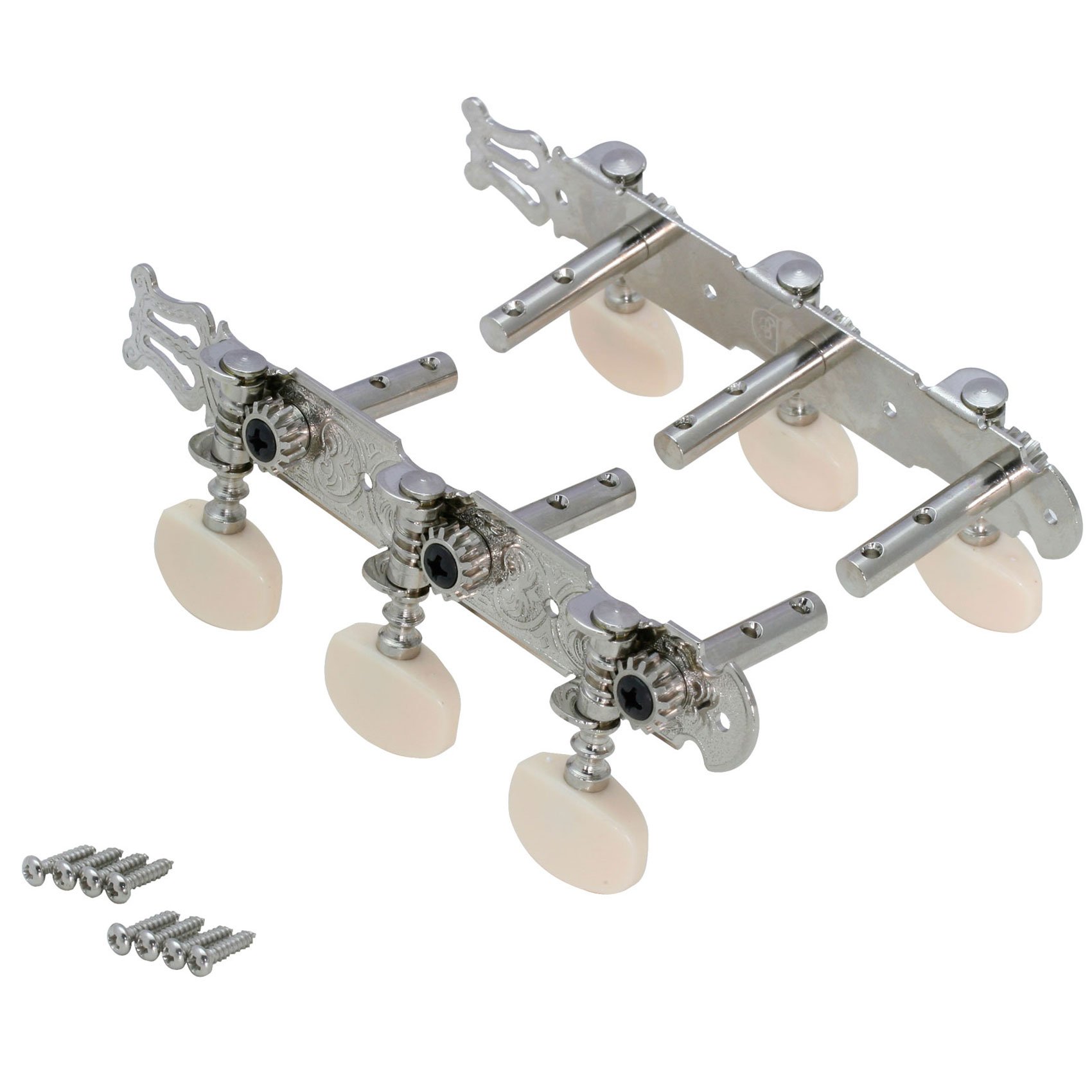 キクタニ 糸巻き ペグ 35mm スチール用 三連 左右1セット GM-35S ニッケル商品画像