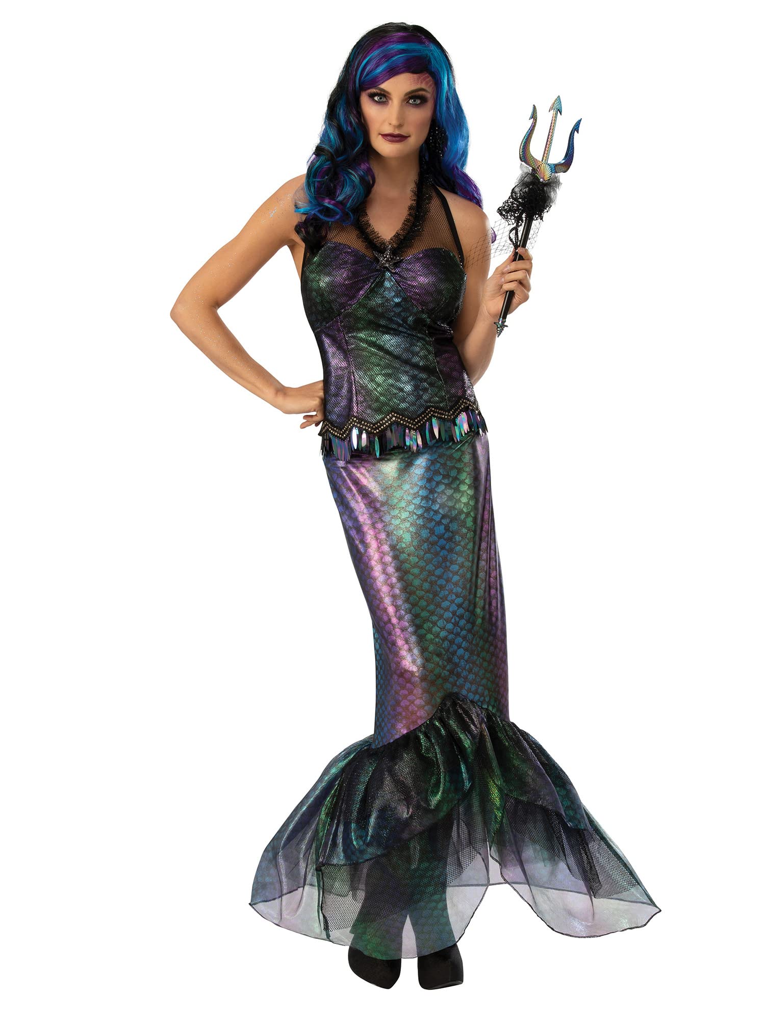 Bristol Novelty 301555M000 Queen of the Dark Sea Adult Fancy Dress, Women, Multi Halloween