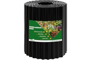 SnugNiture Corrugated Metal Garden Edging,12" x 20' Sturdy Lawn Edging Border,Landscape Edging Border for Lawn, Flower Bed,Garden and Yard