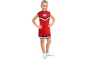 Little King NCAA Toddler/Youth Girls Team 2 Piece Cheer Dress-Sizes 2T 3T 4T 6
