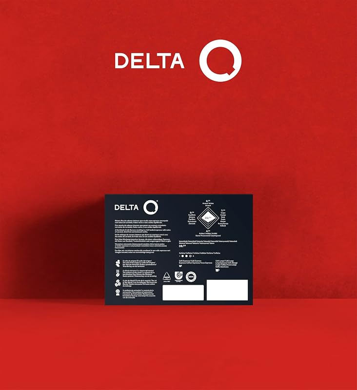 Delta Q Qharacter 40 Capsules de Café, Intensité 9