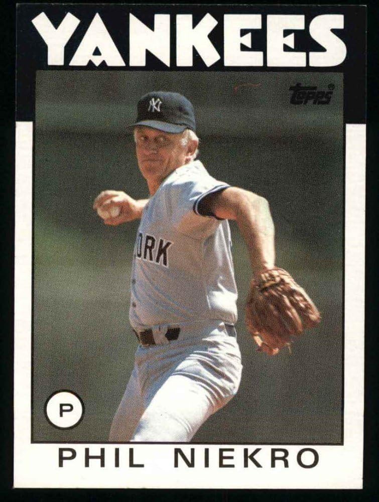 Amazon 1986 Topps 790 Phil Niekro New York Yankees Baseball Card NM MT Yankees 