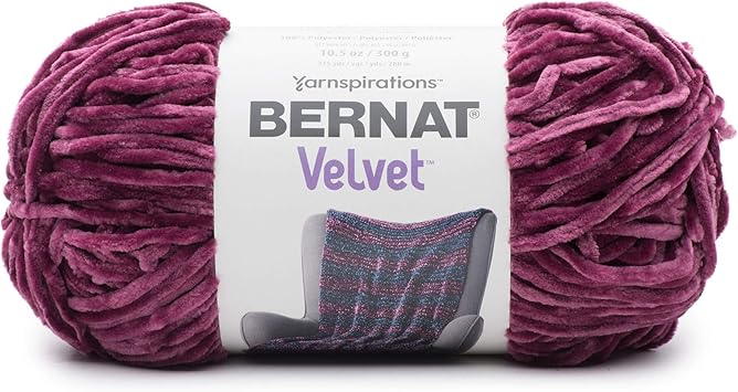 Bernat 16103232004 Velvet Yarn 10 5 Oz Burgundy Plum Bernat 16103232004 Velvet Yarn 10 5 Oz Burgundy Plum
