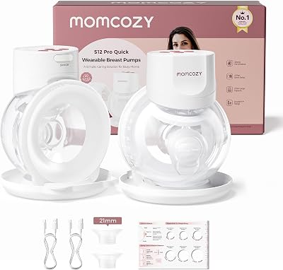 Momcozy S12 Pro Quick Wearable Double Pump Hands-Free White