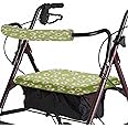 Universal Rollator Walker Seat and Backrest Rollbar Covers Set Adjustable Soft Walker Cover Accessories Unisex