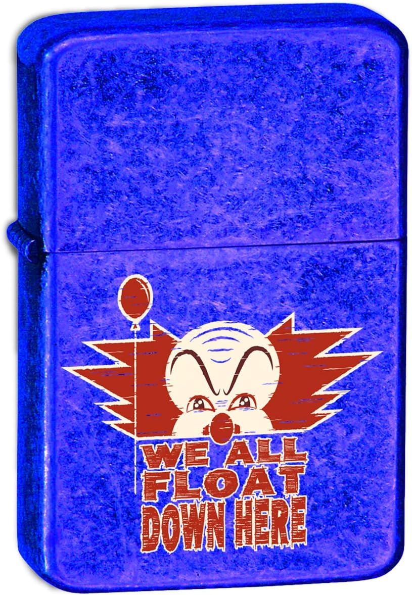Hat Shark We All Float Down Here Miniseries Parody Vector KGM Thunderbird Vintage Lighter - Crackle Blue