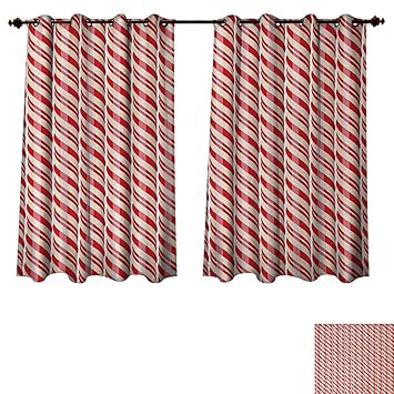 Amazon Com Anzhouqux Candy Cane Blackout Thermal Curtain Panel