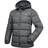 Little Donkey Andy Women's Hooded Puffer Jacket Full-Zip Winter Lightweight Windproof Warm Quilted Coat with Pockets