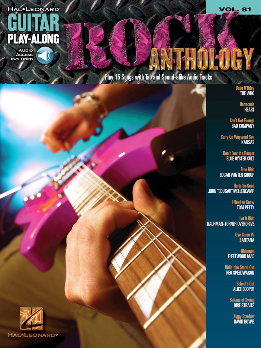 Guitar Play Along Volume 81 Rock Anthology Gtr Tab Book/2Cd (Hal Leonard Guitar Play-Along)