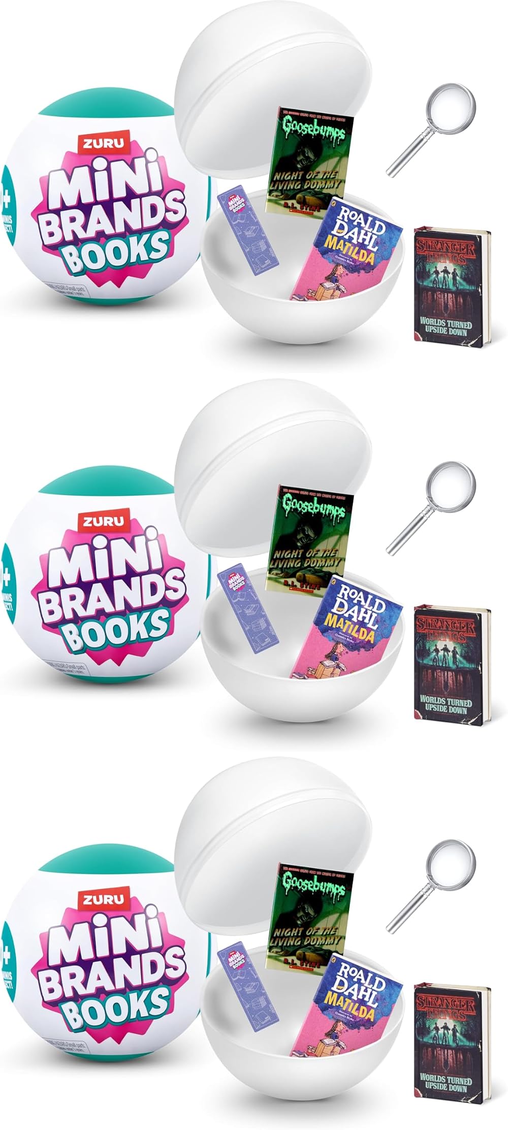 Mini Brands Mini Books Series 1 Pack of 3 77493 Single Capsules