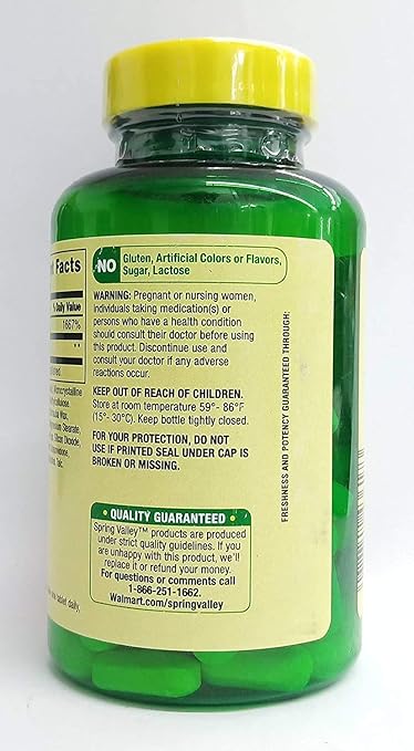 Spring Valley Vitamina C 1000 Mg Con Rosa Caderas 100 Tabletas Health Personal Care Amazon Com