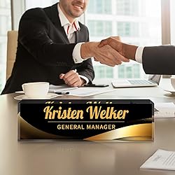 Custom Office Name Plate for Desk - Desk Name Plate