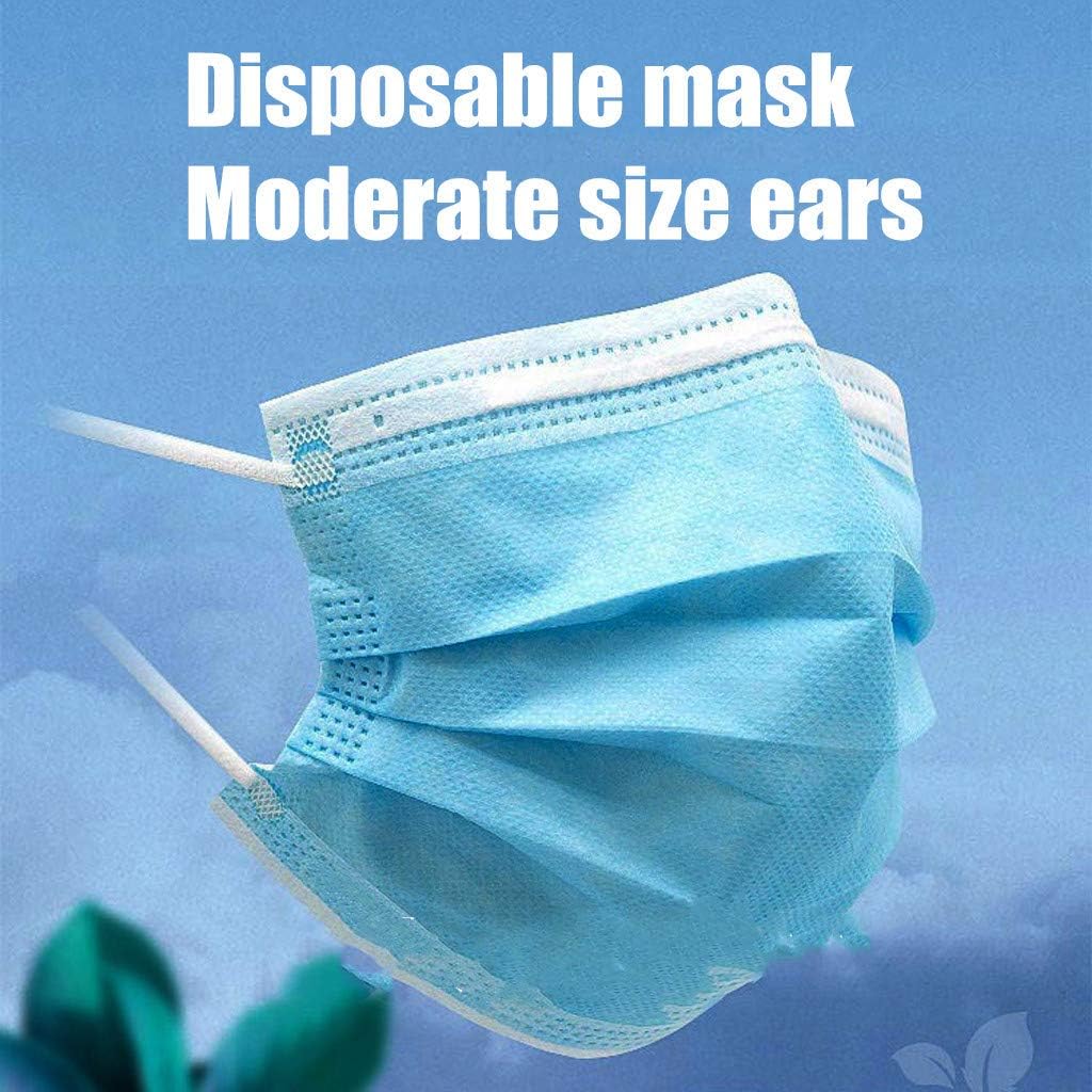 SEXYTOP 50pcs Disposable 3-Ply mäsks Anti-Dust Face mäsk with Elastic Earloop Kids Adult N95 mäsk Meltblown Cloth PM2.5 Dustproof Waterproof