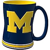 NCAA Michigan Wolverines Sculpted Relief Mug, 14-Ounce